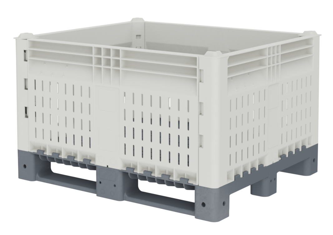KitBin Perforated Single Height Pallet Box